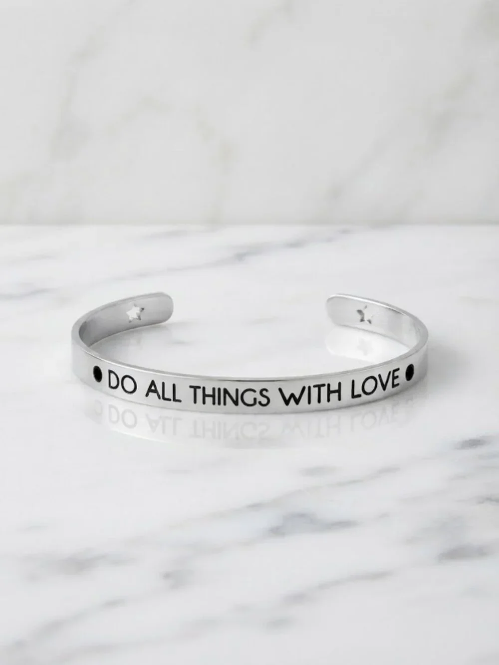 Silver Love Bracelet Set